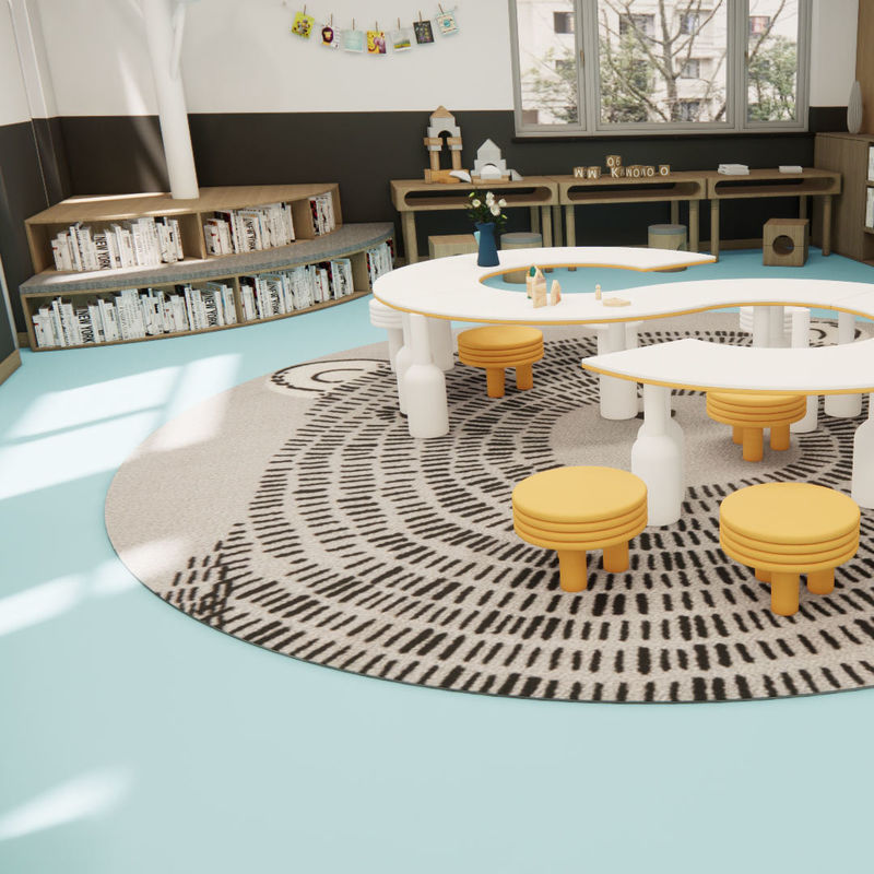 Heterogeneous Flooring PVC Flooring For High-Traffic Areas And High-Moisture Environments