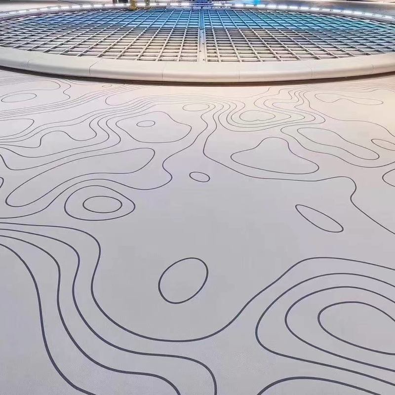 Relle Environmentally Friendly, Wear-Resistant and Anti-Slip Rubber Flooring for Exhibition Halls