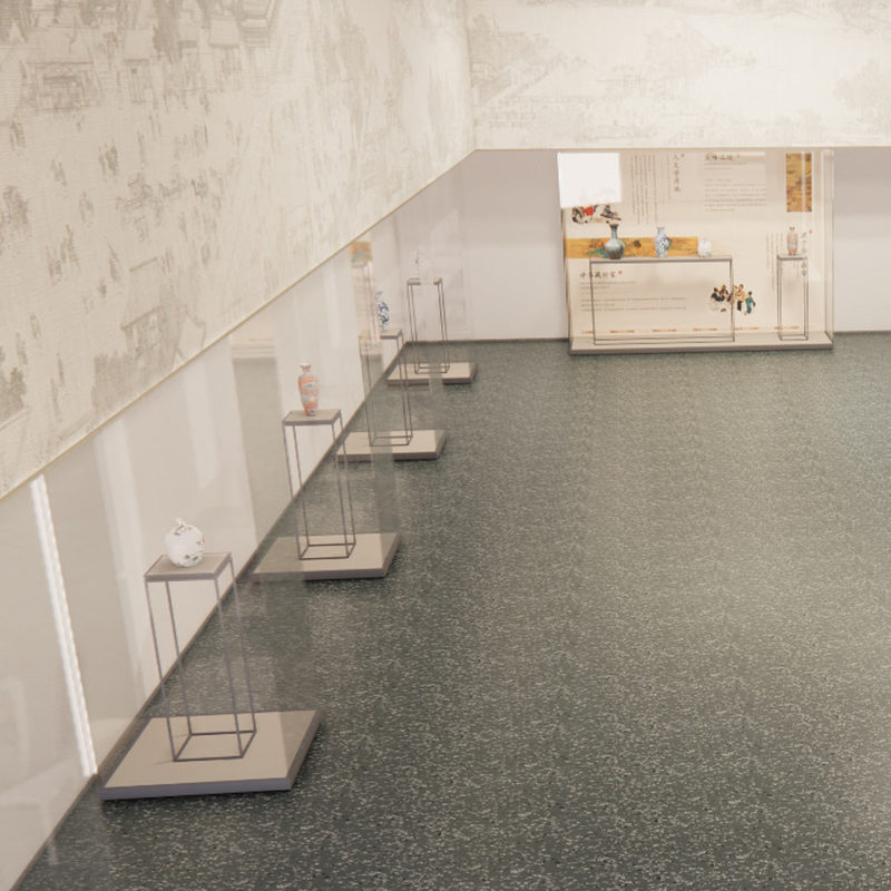Relle Rubber Flooring for Heritage  Art Museum Displays