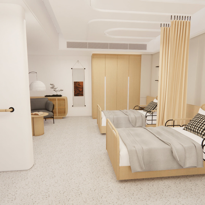 Lumina Health/Infinity Easy-Clean Antimicrobial Homogeneous Vinyl Flooring for Nursing Homes