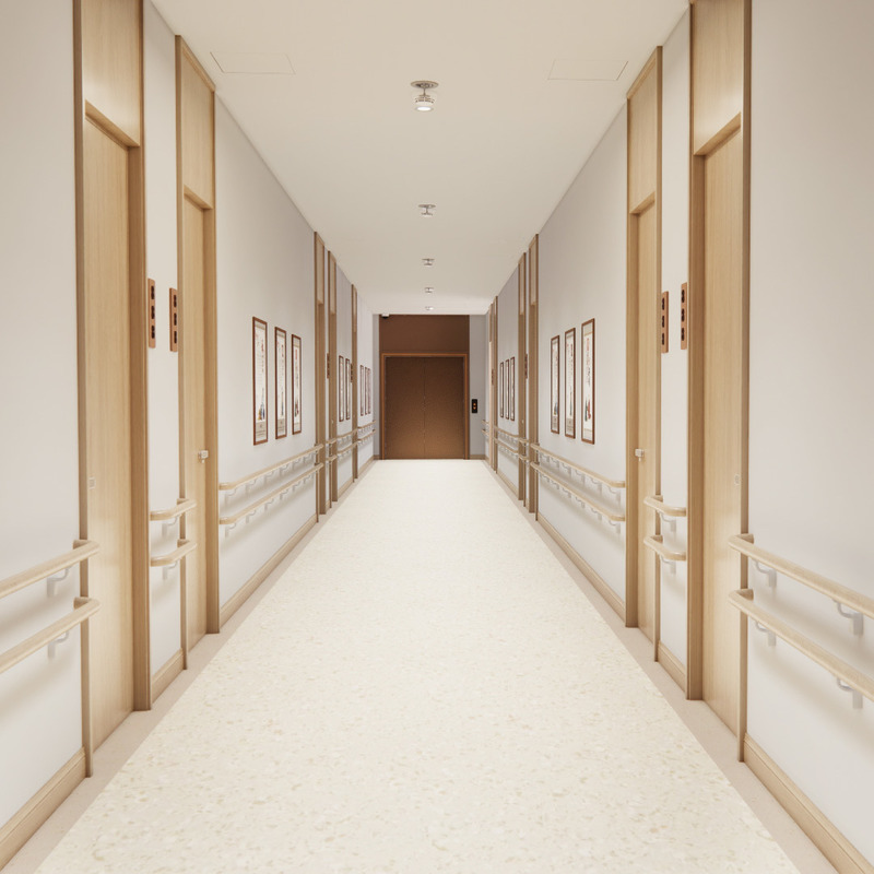 Lumina Health/Infinity Series: Antimicrobial Easy-Clean Commercial Flooring for Nursing Homes