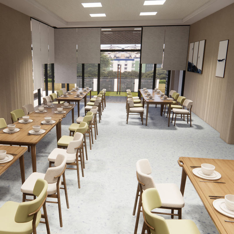 Age-Friendly Hygienic Homogeneous Flooring for Nursing Homes – Medical Compliance Type