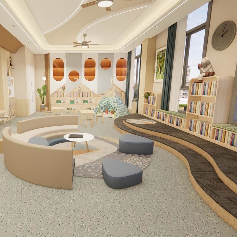 Relle Preschool Campus R11 Anti-Slip Carborundum Flooring (Wear-Resistant Easy-Clean)