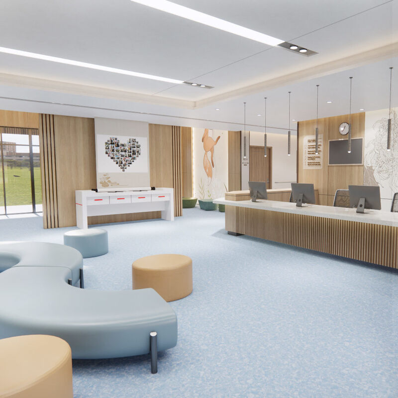 Flexible Homogeneous Sheet Flooring with Easy Installation for Nursing Home Renovations