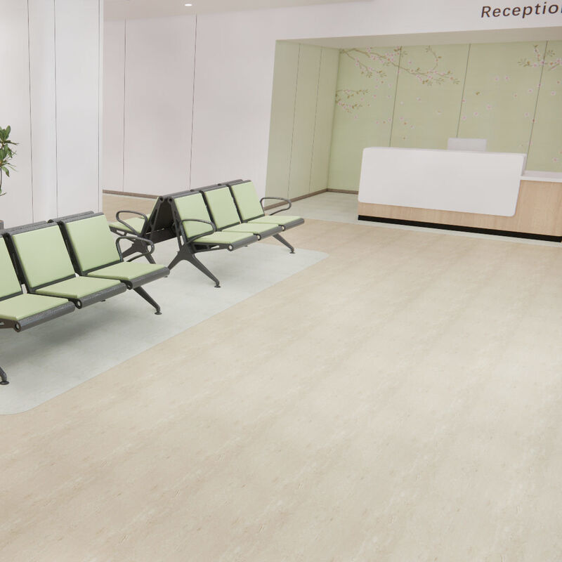 Medical-Grade Antimicrobial Homogeneous Flooring with Disinfectant-Resistant Surface for Hospital Wards