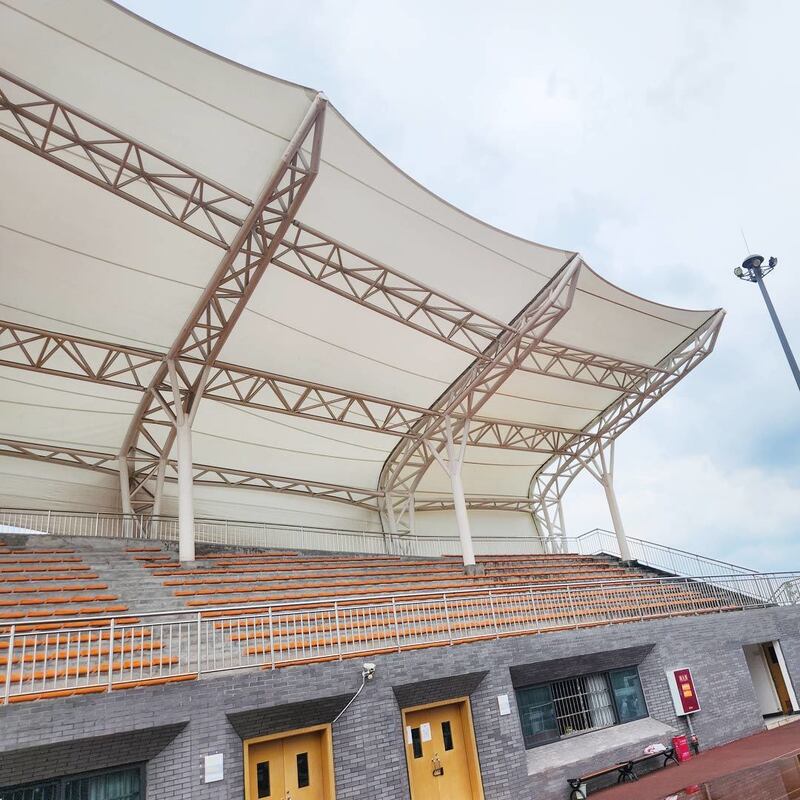 PTFE Membrane Material for Stadium Roof Waterproof and Anti Corrosion PTFE Membrane for Long Span Building