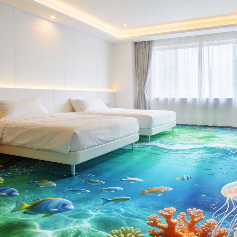 Premium Custom Image 3D Decorative Flooring for Theme Rooms