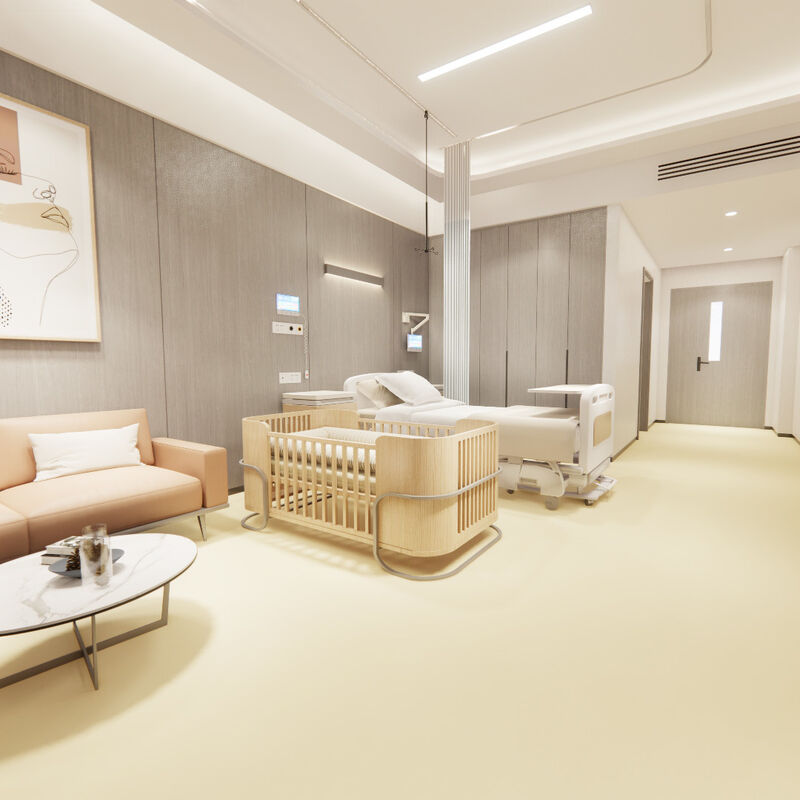 Custom Bulk Solid Color Multi-Layer Flooring, Eco-Friendly Flooring for Commercial Spaces