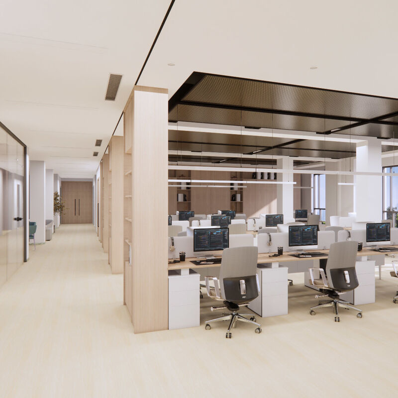 Heavy Traffic Multi-Layer Flooring, Scratch Resistant & Easy to Clean for Public Areas
