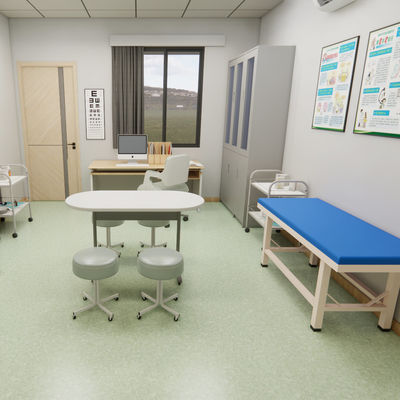 Commercial Homogeneous Vinyl Hospital Flooring Wear-Resistant Stain-Proof Medical Floor