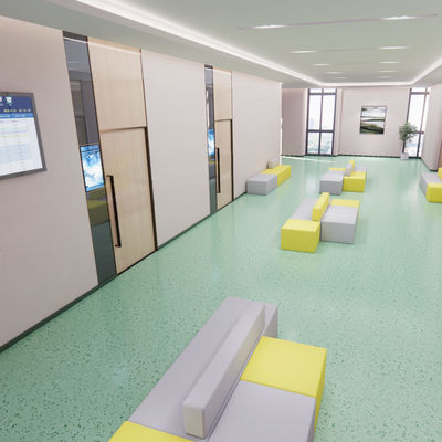 Antibacterial Easy-Clean Vinyl Hospital Floor for Commercial Use