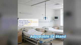 Retractable IV Stand for Hospital Beds